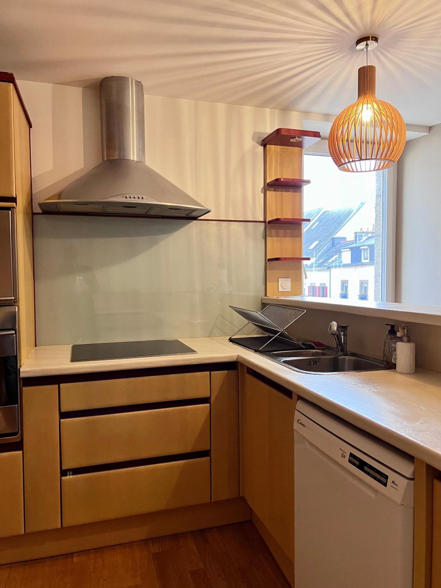 Grand Appartement Ultra Moderne Plein Centre, Plage A Pieds, Avec Parking Concarneau Kültér fotó
