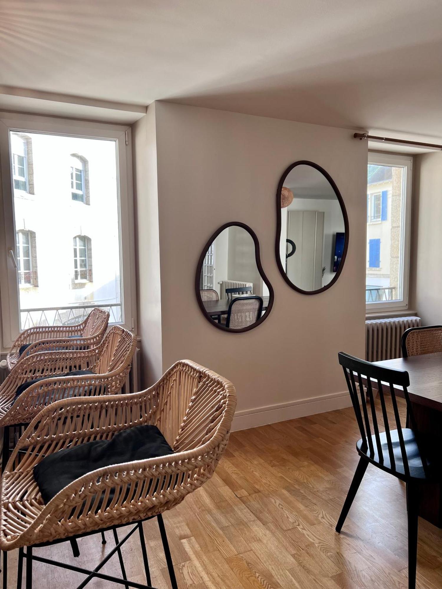 Grand Appartement Ultra Moderne Plein Centre, Plage A Pieds, Avec Parking Concarneau Kültér fotó